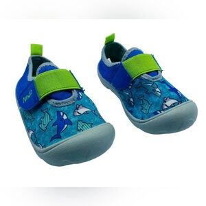 Next Blue and Green Shark Water Shoes in size 7/8